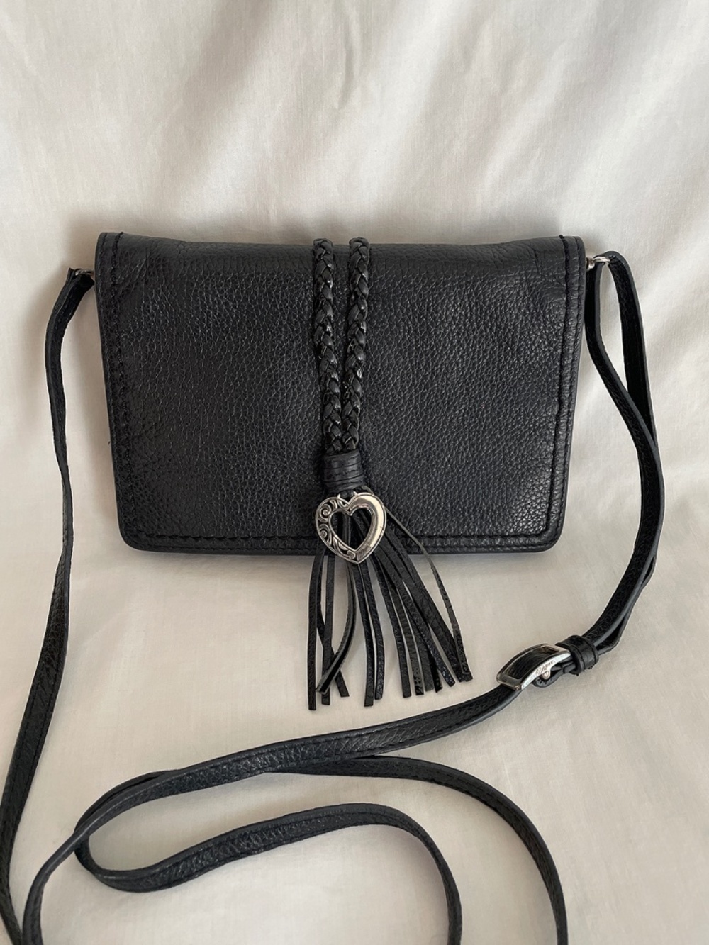 Brighton Small Black Crossbody Bag 7x5